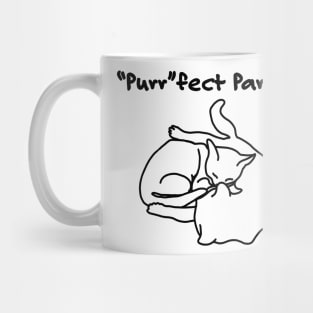 "Purr"fect Partner- Simple Cat Doodle Mug